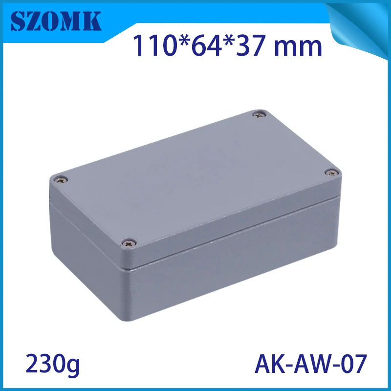 1Piece 110*64*37mm szomk waterproof aluminum die casting housing case aluminum enclosure for electronic device junction box