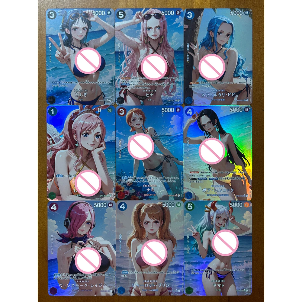 การ์ดสะสม ONE Piece DIY ทำเอง ลาย Hancock Robin Nami Vivi Yamato Uta Perona ของสะสม ของขวัญวันหยุด