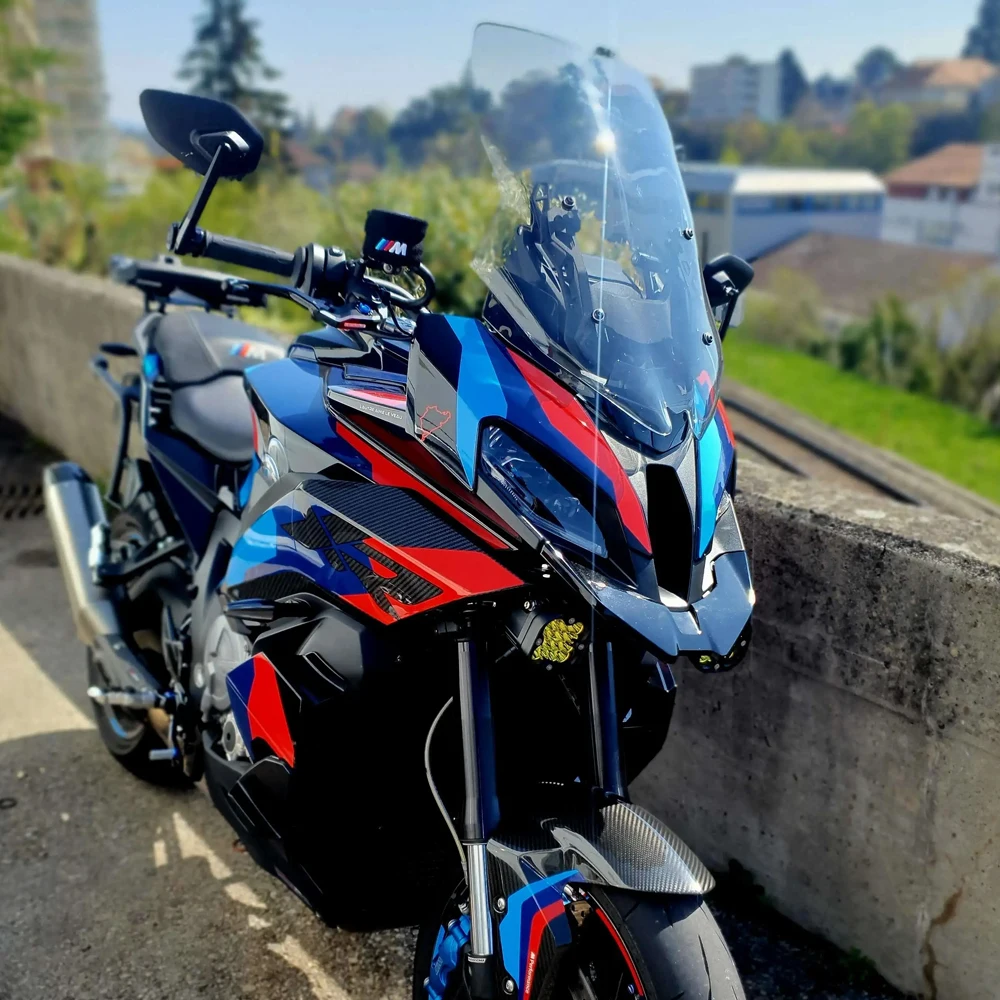 2024 S1000XR الزجاج الأمامي لسيارات BMW S1000 XR 2020 2021 2022 2023 M1000XR الزجاج الأمامي زيادة بجولة شاشة قناع منحرف الرياح
