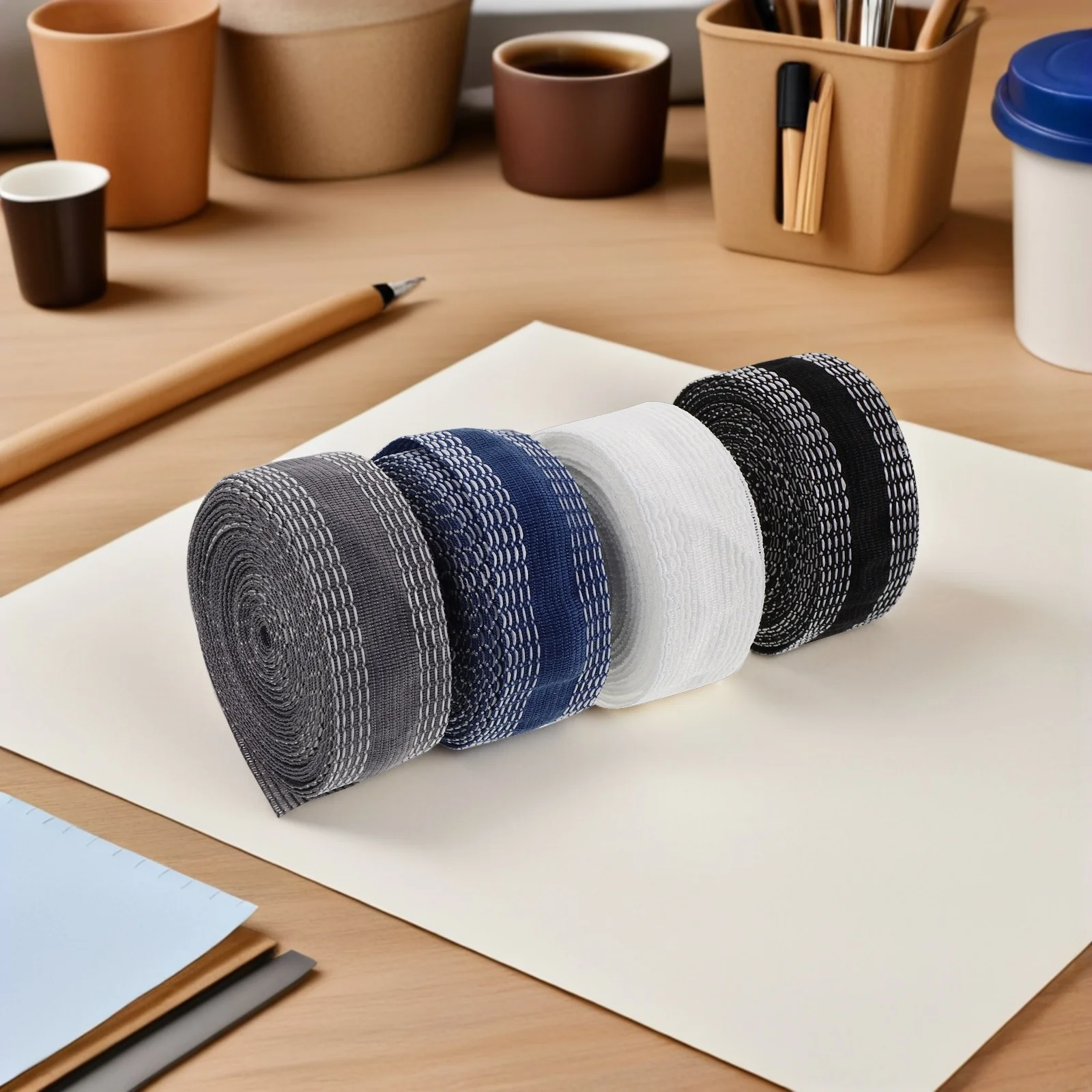 

4 Rolls Iron-on Hem Tape Washable Seamless Adhesive Strip for Pants Skirts Dresses No-Sew Instant Hem Tape Hemming Web Iron on