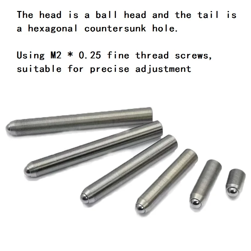 M2x0.25 Precision fine tooth adjustment screw, Optical fine adjustment thread pair screw, laboratory accessories customization