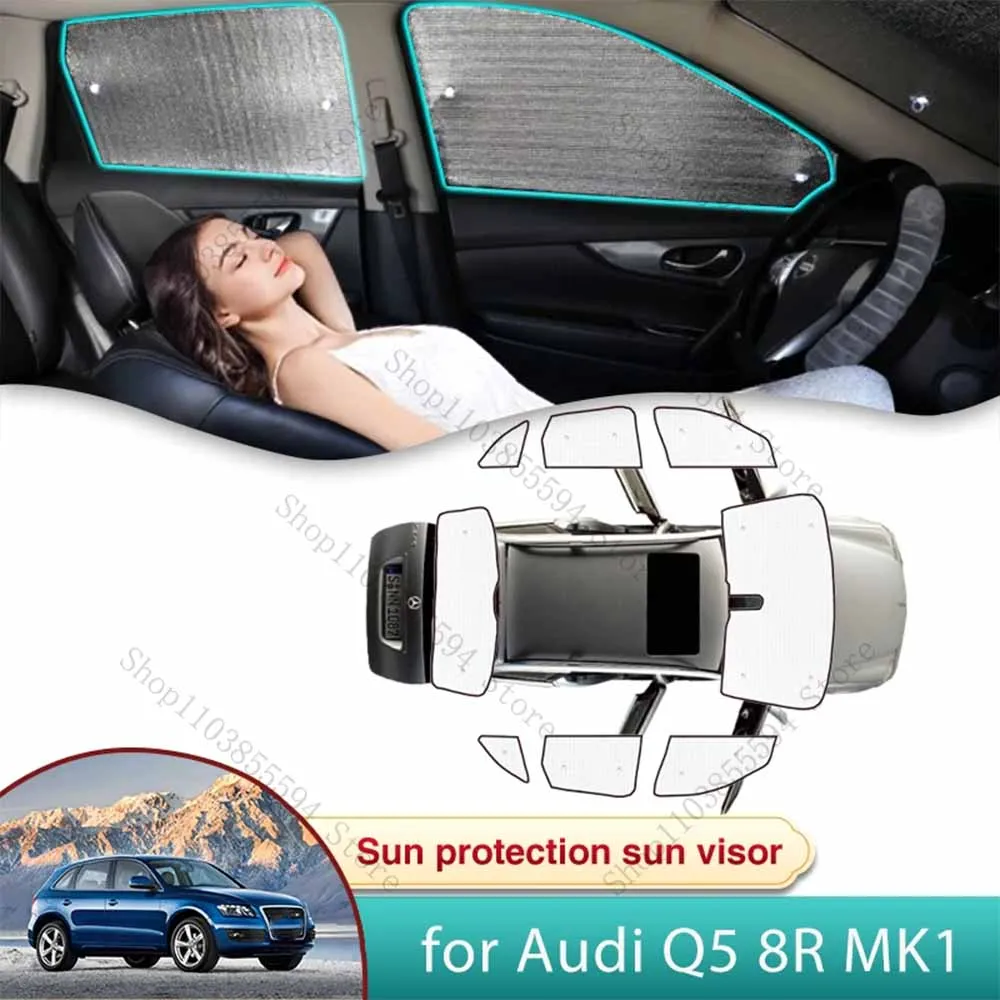 

Car Sun Shade for Audi Q5 8R MK1 2009 2010 2011 2012 2013 2014 2015 2016 2017 Sunshade Windshield Side Window Privacy Shading