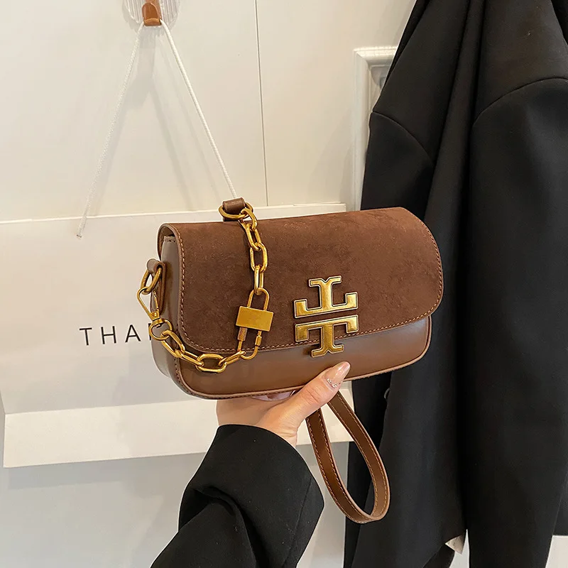 2026 العصرية باريس قطري تمتد حقيبة نسائية عصرية متعددة الاستخدامات سلسلة حقيبة كتف فاخرة تحت الإبط المحمولة حقيبة مربعة صغيرة