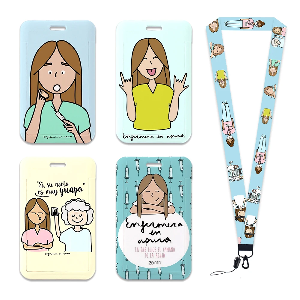 

New Design Medical Staff Lanyard Keys Chain Hospital ID Work Card Cover Pass Mobile Phone Charm Badge Holder Keyring Accessories