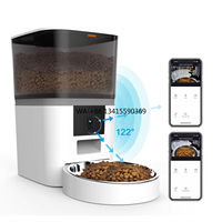 Tuya APP Control 5G WiFi Smart Pet Feeder 1080P HD  Cat Dog Food Dispenser Cat Dog Automatic Smart Pet Feeder With