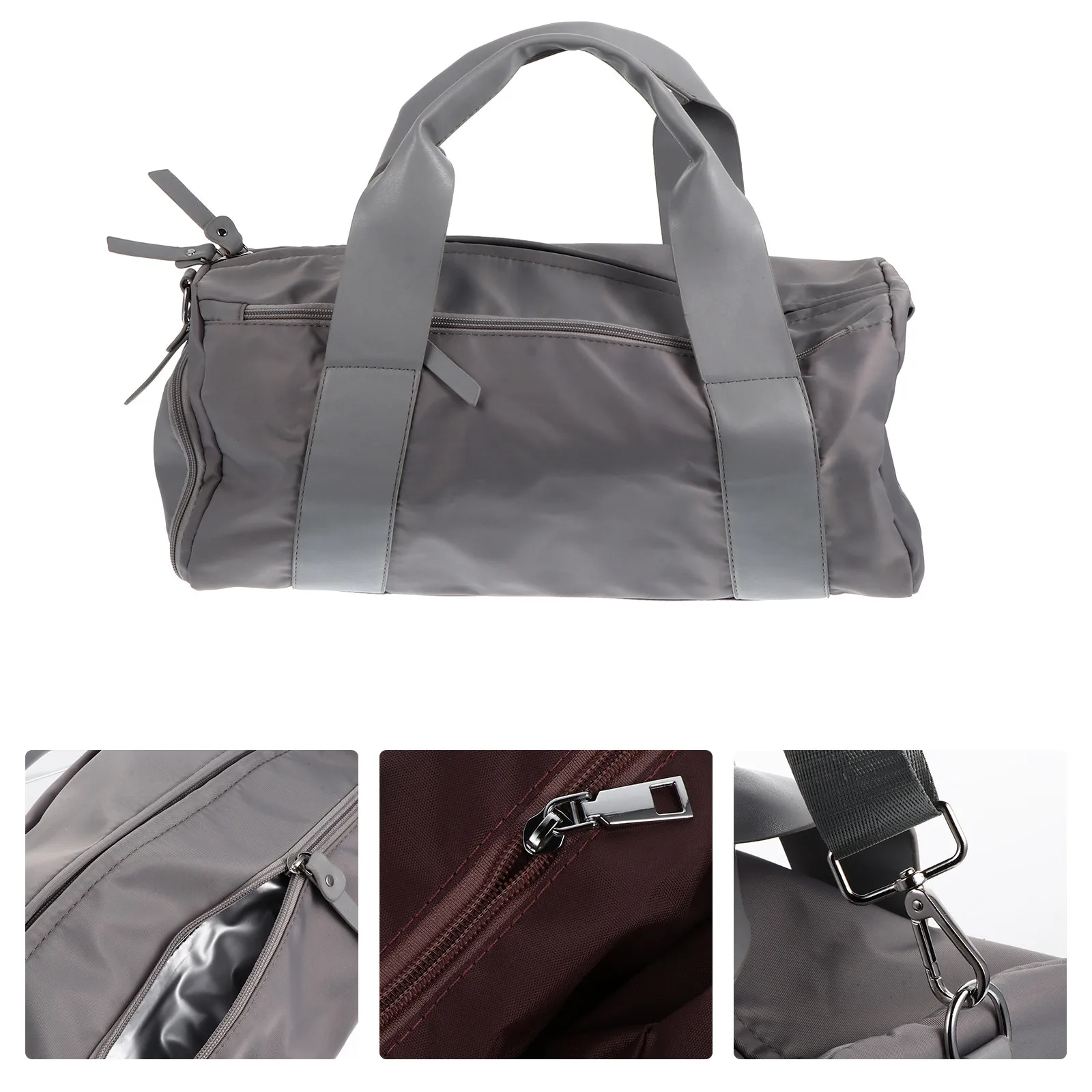 

1Pcs Wet Dry Separation Sports Bag Large Capacity Travel Fitness Storage Gym Outdoor Portable Sports Bag Light Grey