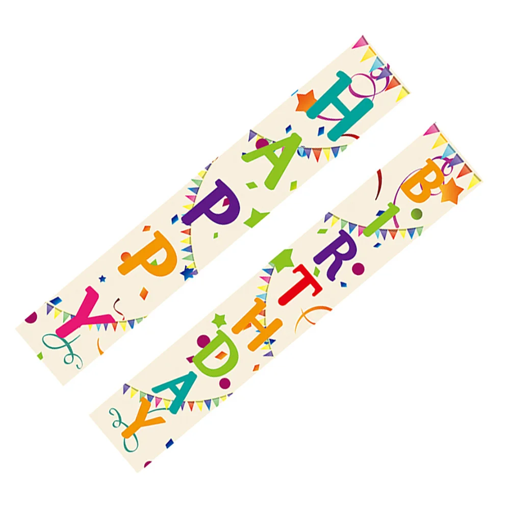 

1 Pair Hanging Decor For Birthday Party Assorted Colors Porch Sign Door Curtain | Birthday Party Decoration Door Couplet