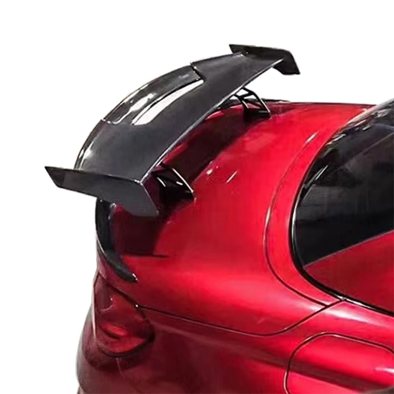 

Carbon Fiber Black Universal Tail Wing Sedan GT Style Rear Spoiler Bumper Trim Trunk Kit ABS Plastic Auto Replacement