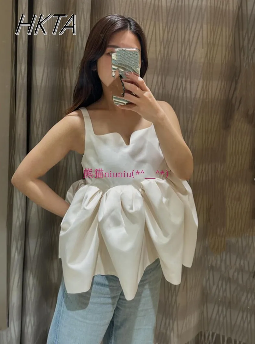 Japońska koszula bez rękawów z szelkami Letnia nowa wysokiej klasy sukienka Kamizelka z dekoltem w szpic Słodkie dziewczyny Kobiety Temperament Tanks Camisole