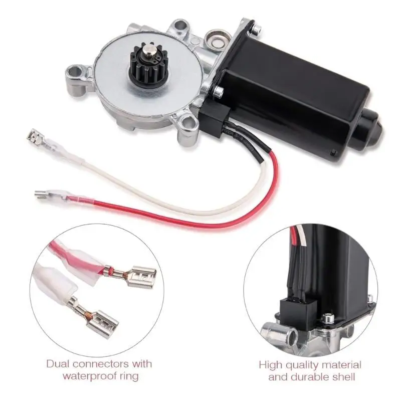 

02DE 266149 RVs Power Awning Motor 12V 75RPM Quiet & Efficient Awning Motor Convenient Motor Simple Install for Power Awnings