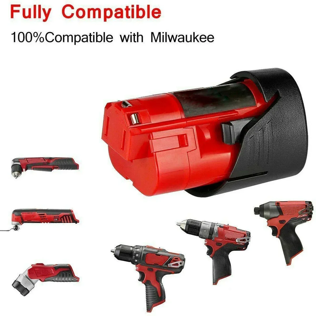 For Milwaukee 3 Cell Li-Ion Battery Plastic Box Shell 12V Three-cell Case Top Battery Case Power Tool Accessories