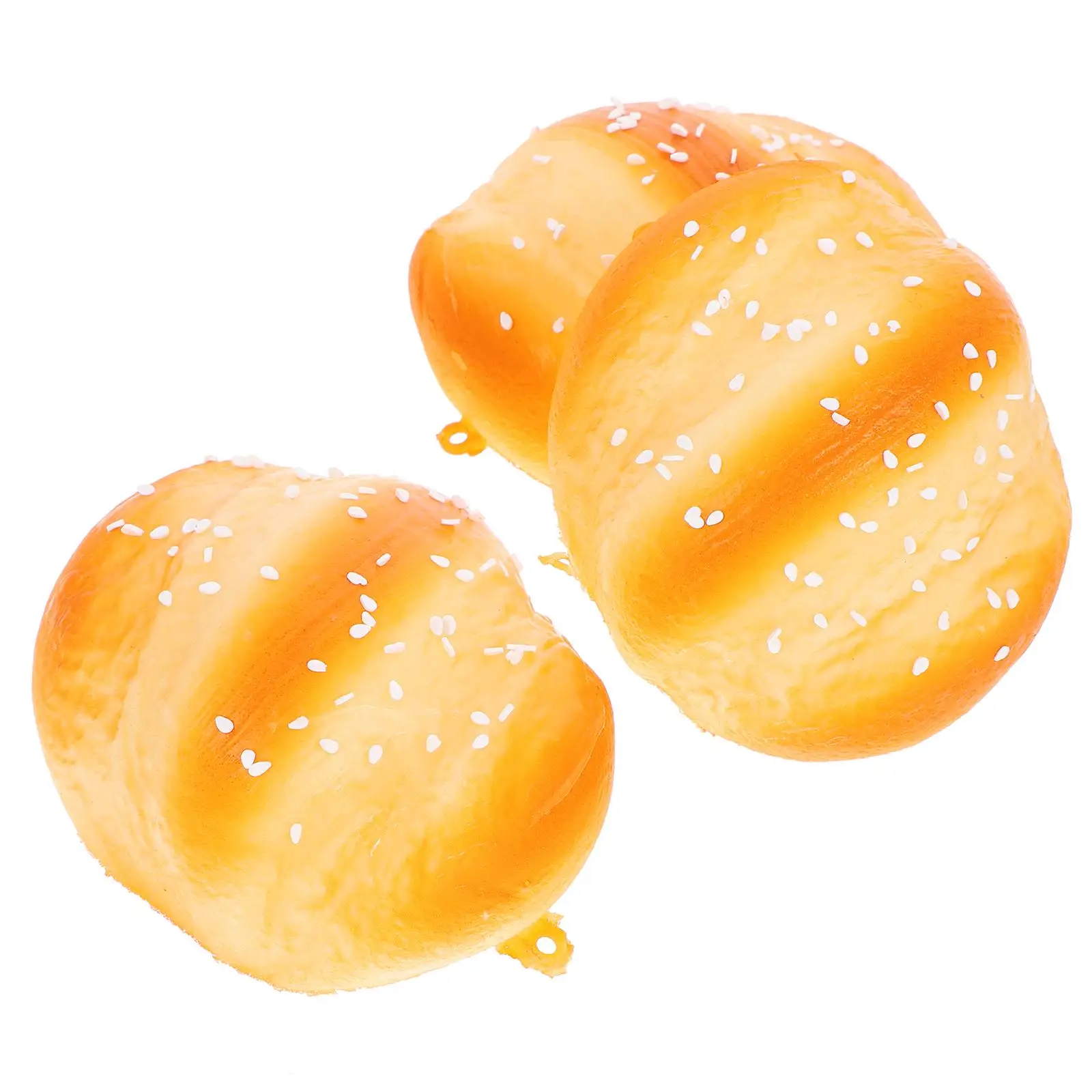 3 Pcs Simulated Bread Imitation Foods Display Props Toy Simulation Realistic Artificial Breads Stage Child