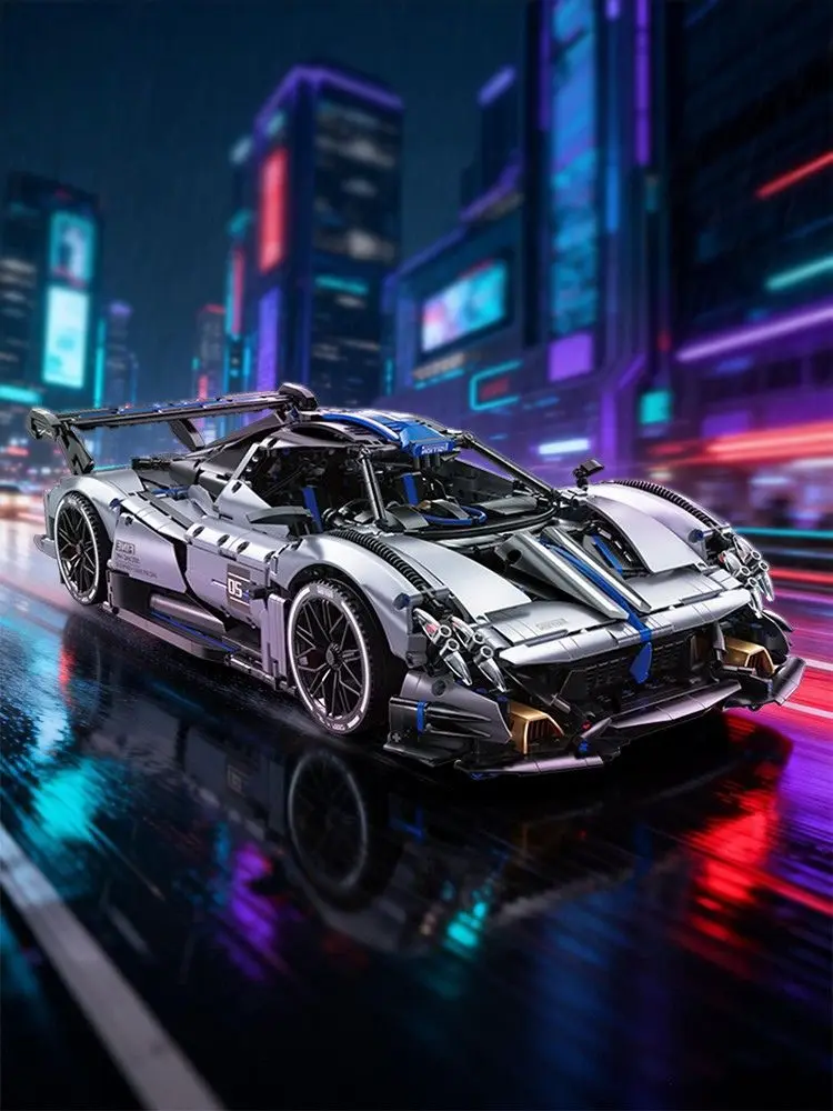 KAVOWORLD 3526PCS Supersportwagen Bouwstenen 1:8 Technic Hypercar Model Educatief Speelgoed Perfecte Cadeaus voor Hobbyisten - afbeelding 2