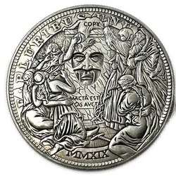 Mechanism Movable Challenge Coin Hobo Nickel Morgan Dollar Amazing Art Changing Face Creative Gift
