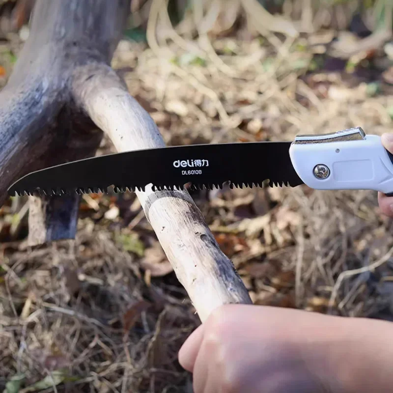 

DELI Складная ручная пила Многофункциональная уличная лесозаготовительная пила Деревообработка Складная портативная пила Садовая пила для обрезки кемпинга Ручные инструменты