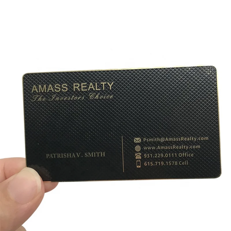 10 0.piecesHigh quality Custom Printing Name Loyalty Membership Metal Business Card.Custom