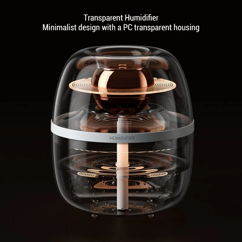 Portable Small Humidifier 3L Dual Nozzle Quiet Clear USB Desktop Humidifier With Night Light For Bedroom Travel Office Home