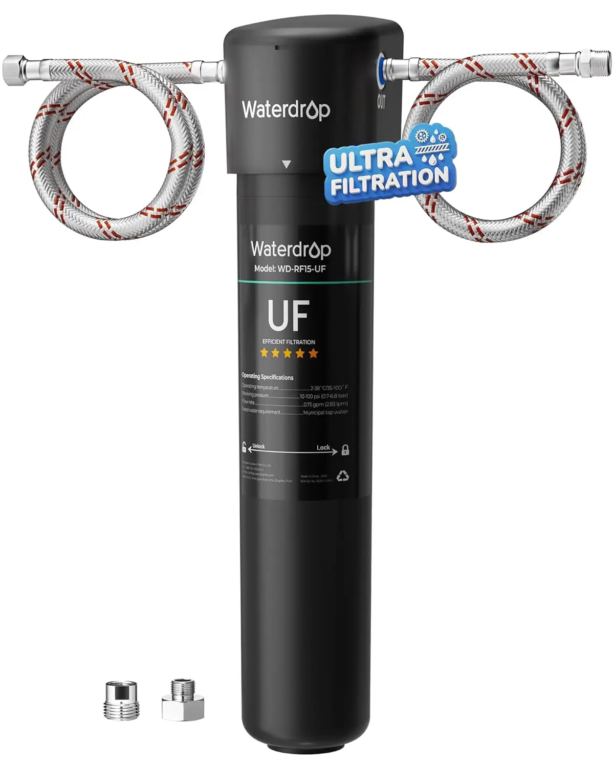 

Система фильтрации воды под раковиной 0,01 мкм, уменьшает свинец и хлор, срок службы 2 года, простая установка для кухонных смесителей