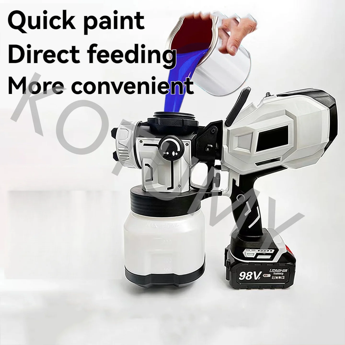 Lithium Battery Wall Paint Airless Spray Machine Easy Spraying Handheld Electric Painting Sprayer Brushless