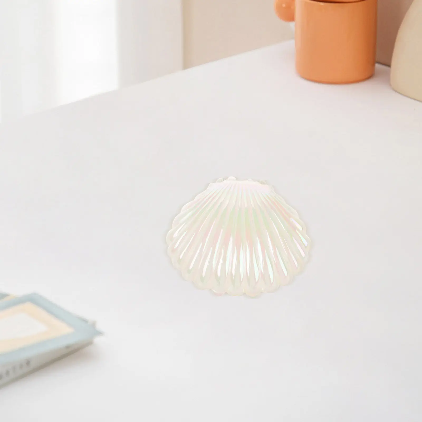 Shell Trinket Box Stylish Jewelry Container for Rings Earrings Compact Seashell Jewelry Organizer Decorative Storage Case