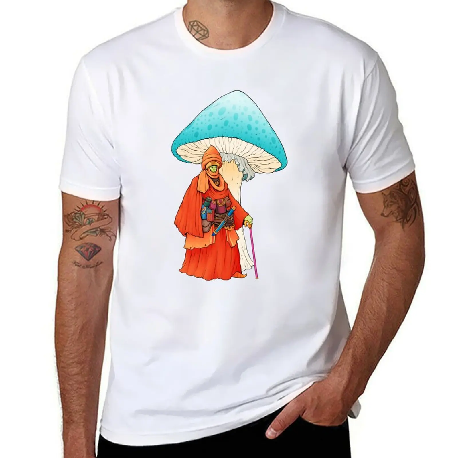 

Shroom Wizard T-Shirt man t shirt luxury t shirts with prints T-Shirt