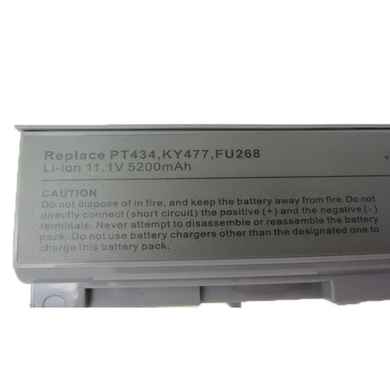 PT434 KY477 FU268 KY268 11.1V 5200mAh ノートパソコンバッテリー Dell Latitude E6400 E6410 E6500 E6510 ATG Precision M2400 M4400 M4500用