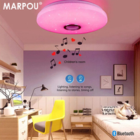 MARPOU Smart Modern Ceiling Lighting RGB Ceiling Lamps AC 220V Music Remote Application Control Bluetooth Speaker Indoor Decor