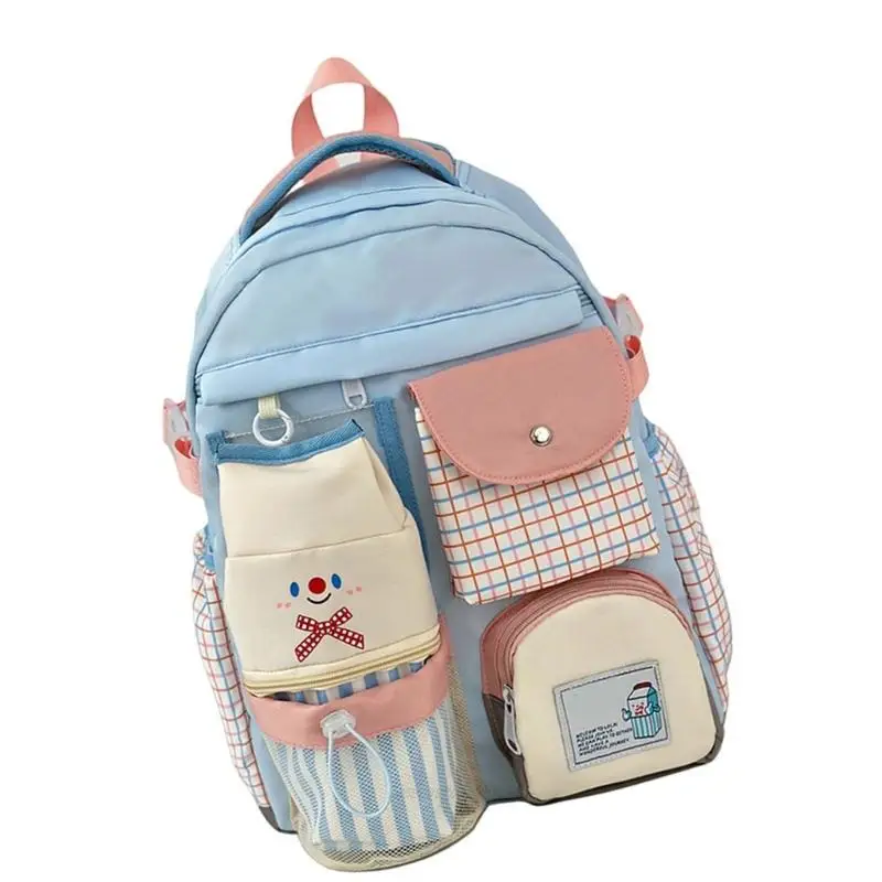 حقيبة سفر X5XA للمراهقين، حقيبة ظهر مدرسية جمالية، أنماط يابانية، حقائب نهارية غير رسمية، حقيبة ظهر بألوان متباينة #2