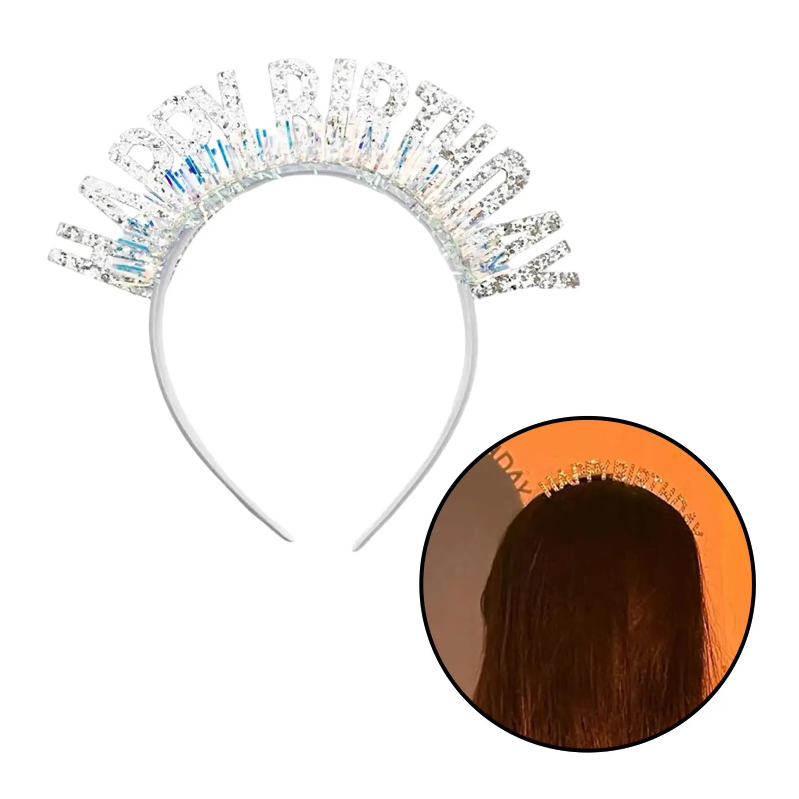 2x Gelukkige Verjaardag Hoofdband Verjaardag Haar Kroon Hoepel Verjaardag Tiara Gelukkige Verjaardag Haarband voor Feest Vakantie Cadeaubenodigdheden Tieners