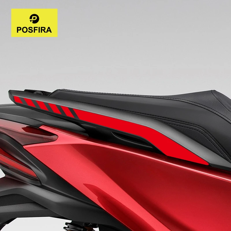 POSFIRA Motorcycle Passenger Handle Sticker Vinyl Decals for Honda Forza 350 Forza350 2025 2024 2023 2022 2021 Accessories