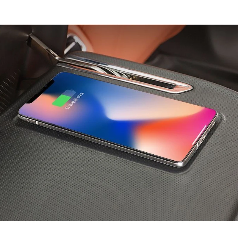 For Leapmotor C10 2024 2025 2026 Car Rear Multi Functional Wireless Charging Small Table Board Foldable Desk Easy Installation