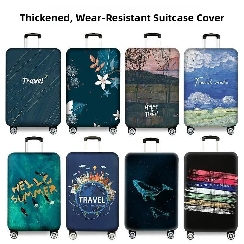 Thickened Wear-Resistant Travel Luggage Protection Cover Dustproof Bag for Carry-On Suitcase And Checked Baggage