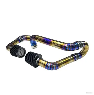 

Luxury Front Mount Full Titanium Exhaust System Blue Burnt Finish Silicone Front Pipe For S58 G80 M3 G82 M4 G87 M2-Racing