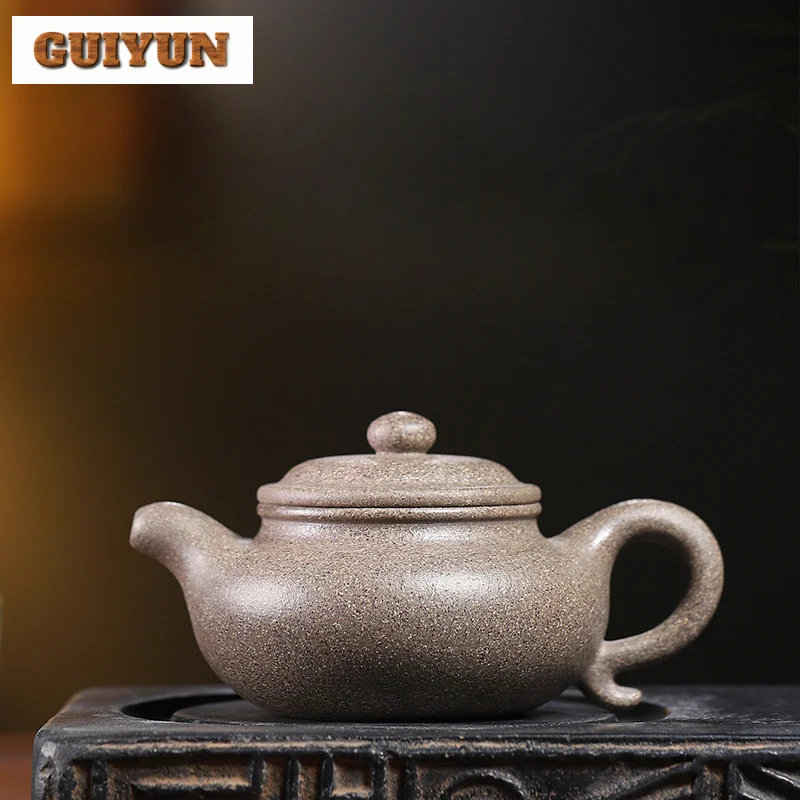 

250ML High-end Yixing Purple Clay Teapots Handmade Pot Raw Ore Section Mud Kettle with Strainer Chinese Zisha Tea Set for Tea