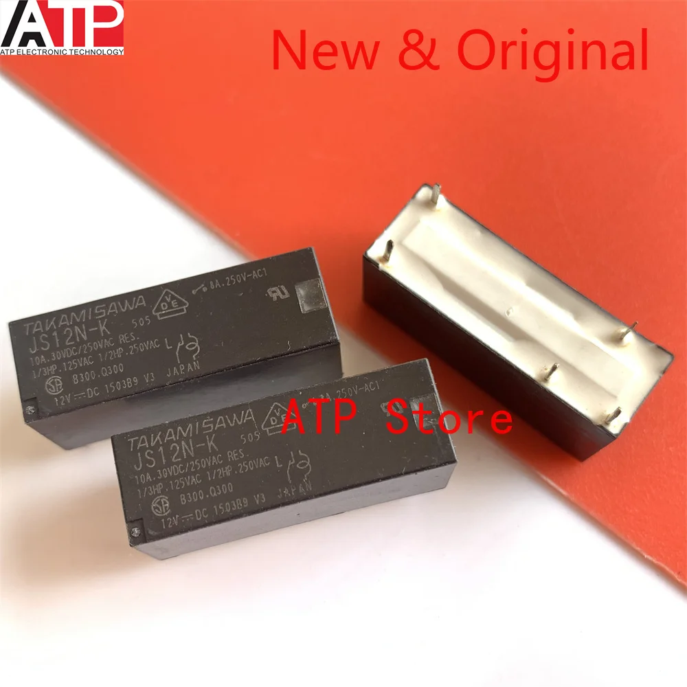 

5PCS JS12N-K TAKAMISAWA 10A 12V power relay genuine Original spot inventory