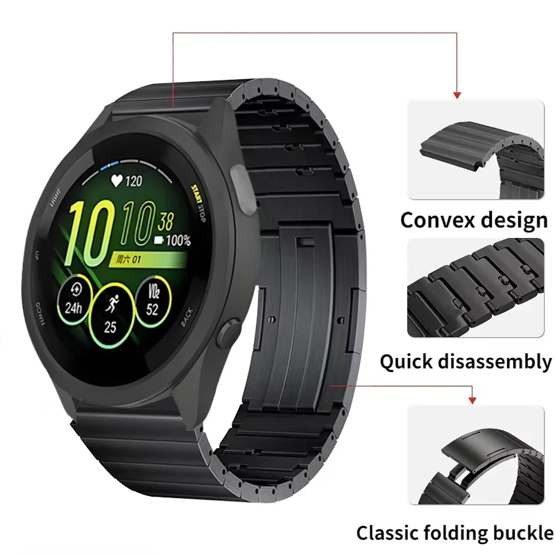 

Быстросъемный титановый ремешок 22 мм для Garmin Forerunner 965 265 970 570 47 мм 265, музыкальный удобный браслет Garmin Venu 3 4 45 мм