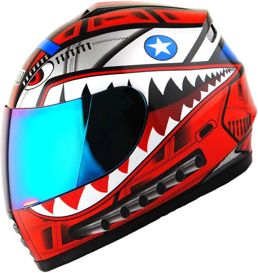 Youth Motorcycle Full Face Helmet Street Bike BMX MX Kids