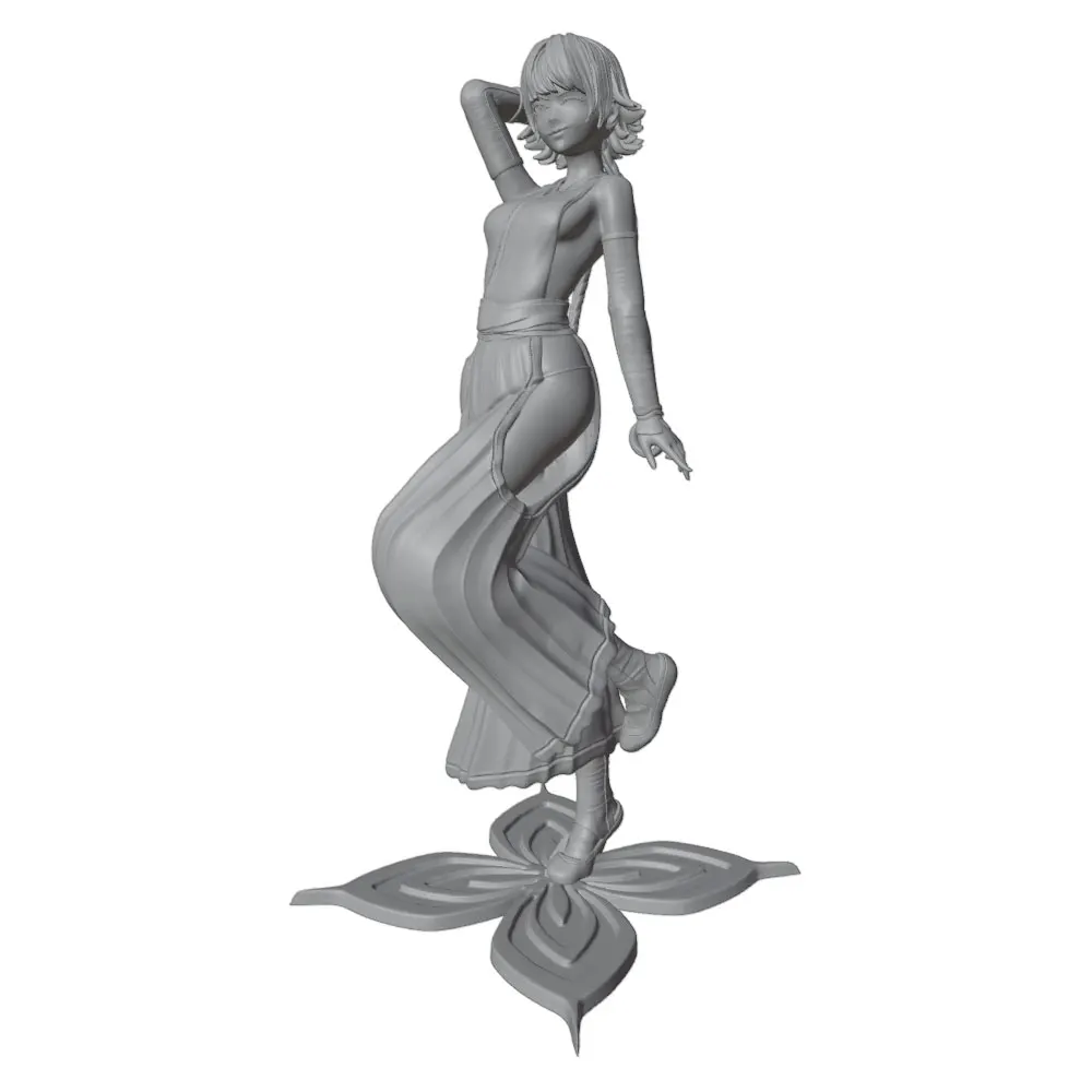 75mm100mm120mm150mm Anime Character Statue GK Miniature 3D Printed Gray Model Figurine DIY Doll Model Unassembled And Unpainted