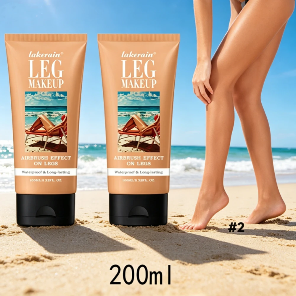 200ml Leg Makeup Long-lasting Waterproof And Anti-Transfer Concealer Even Skin Tone Wheat Tan Brown Liquid Foundation