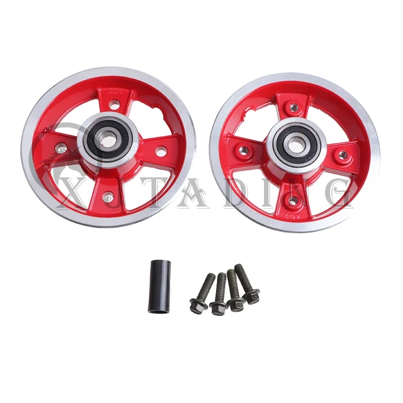 8 inch Split wheel hub Front/Rear rims For Folding Mini Electric Scooter Balance Car 200x50 pneumatic tire wheels Accessories