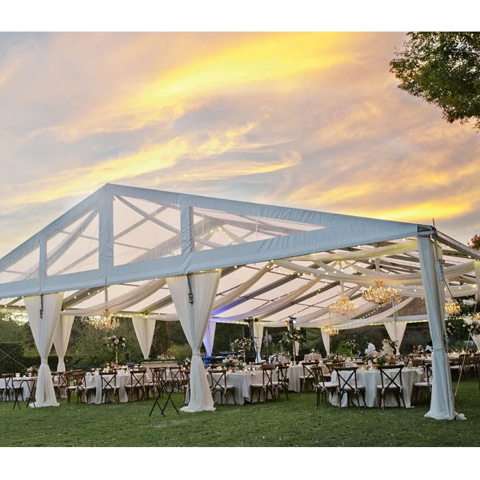 Clear Top PVC Party Tent Waterproof Wedding Event Canopy Outdoor Marquee Customized Product No Fixed Sizes Custom Size Customize