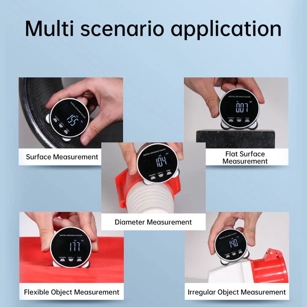 الرقمية المحمولة الإلكترونية حاكم مقياس مسافات شاشة LCD عالية الدقة 0-99 متر عالية الدقة مسح أداة قياس قابلة للشحن #5