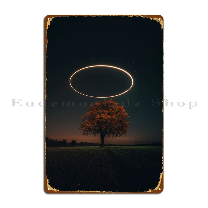 

The Lone Tree Metal Sign Decoration Retro Wall Plaque Designs Classic Tin Sign Poster