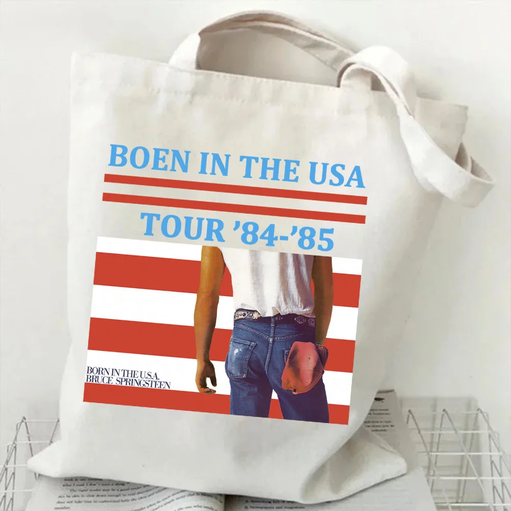 Bruce Springsteen Born in the U.S.A. Springsteen & E Street Handbags Canvas Bag Shoulder Bag Back To School Bag Student Backpack