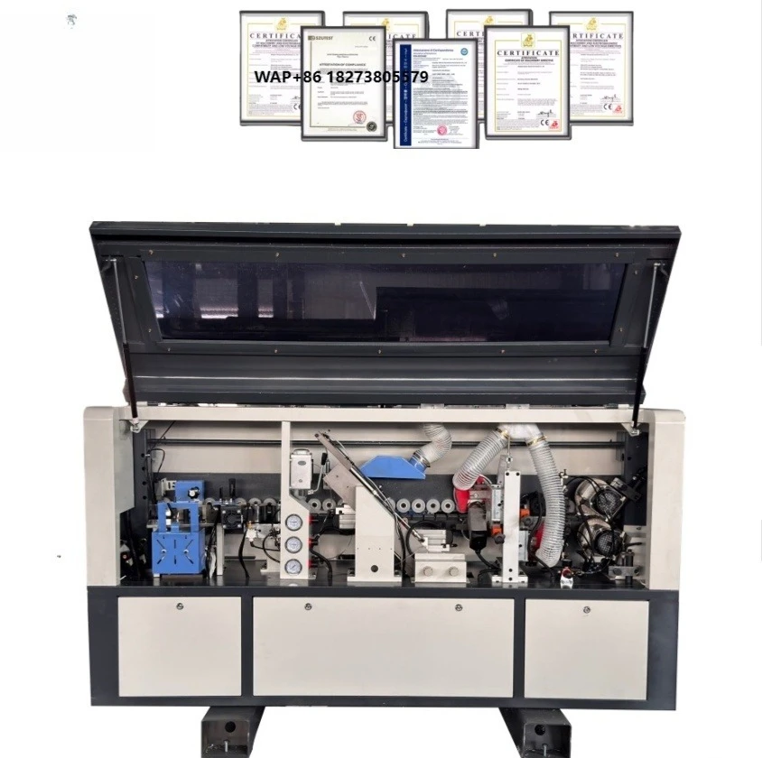 6 Functions Compact China Woodworking Furniture Soft Forming Wood Automatic Edge Banding Machine