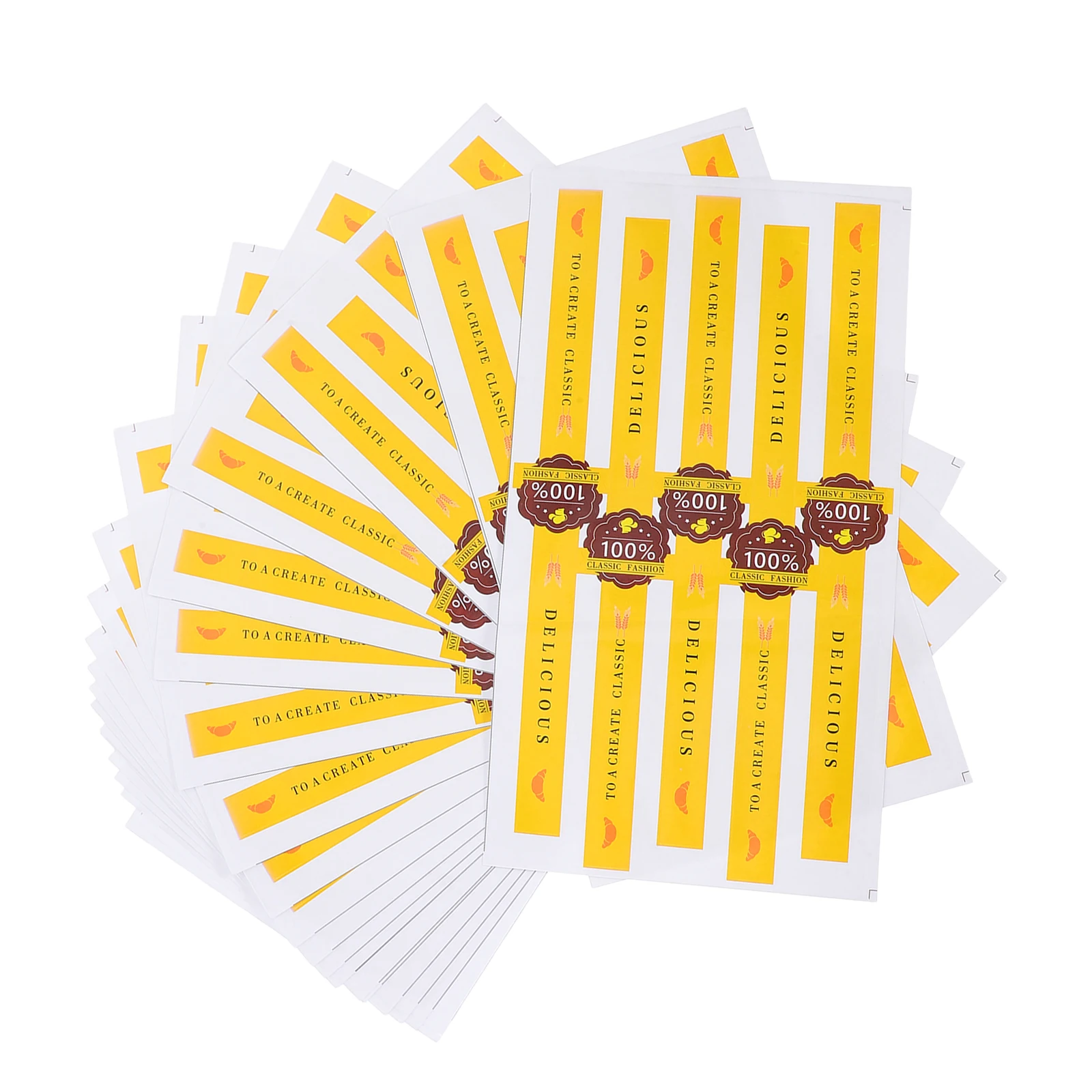 

100pcs Cookie Box Stickers Copper Plate Sealing Labels Bakery Packaging Tamper Resistant Selfadhesive Craftsmanship