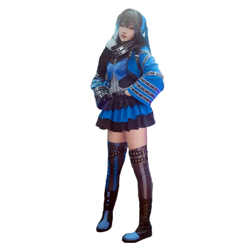 

Anime Clothing Halloween Carnival Uniforms Wig Ike Eveland Cosplay Costume Vtuber Cosplay Women Cute Party Dress Suit 2025 new