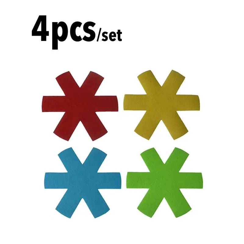 Pcs Pot Pan Protectors Colorful Premium Divider Pads Placemat For Dining Table To Prevent Scratching Protect Surfaces Items