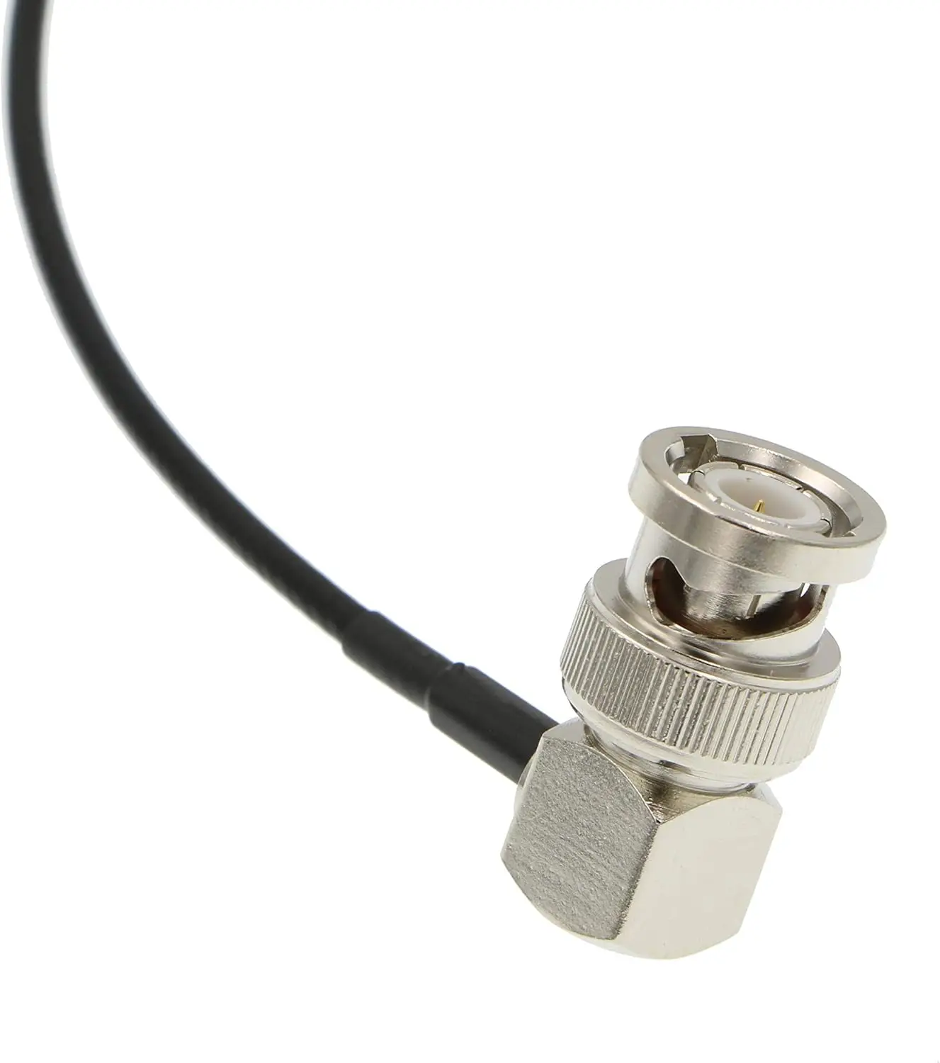 كابلات ألفين BNC الزاوية اليمنى ذكر إلى كابل SDI أنثى BNC للكاميرا 50 أوم