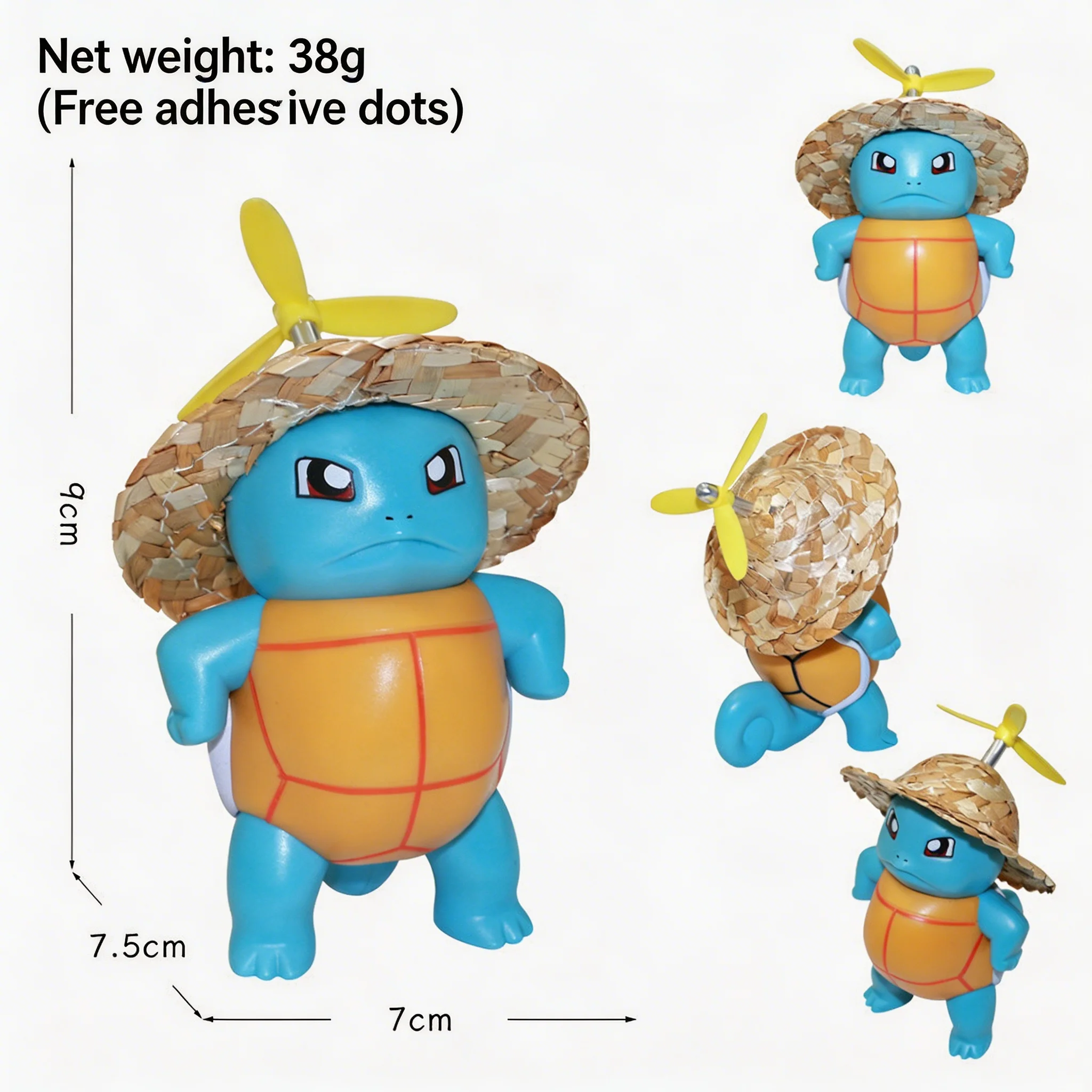 Pocket Monsters Bulbasaur Sammelfigur im Cartoon-Stil, niedliches handgefertigtes Modell, Wohnzimmer-Tischdekoration, Geschenk.